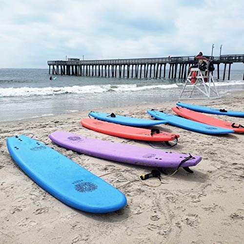 KONA SURF CO. 7ft Red Foam Surfboard with Fins - Image 2