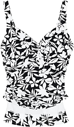 Lands' End Chlorine Resistant Underwire Wrap Tankini Top - Image 4