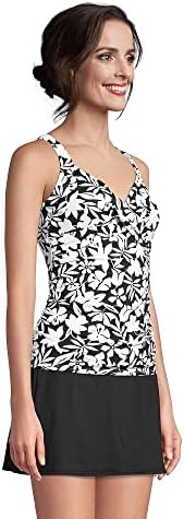 Lands' End Chlorine Resistant Underwire Wrap Tankini Top - Image 5