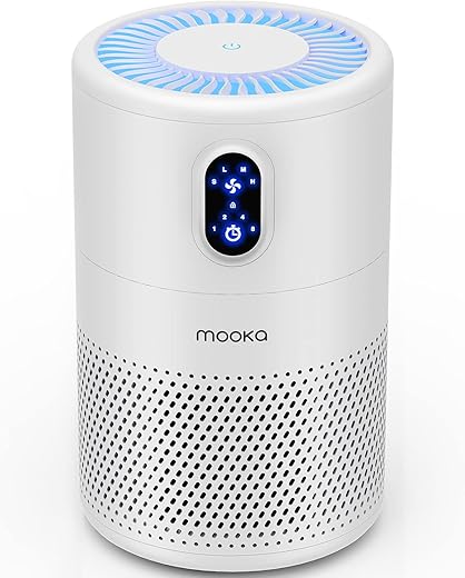 MOOKA Large Room HEPA Air Purifier, Odor Eliminator