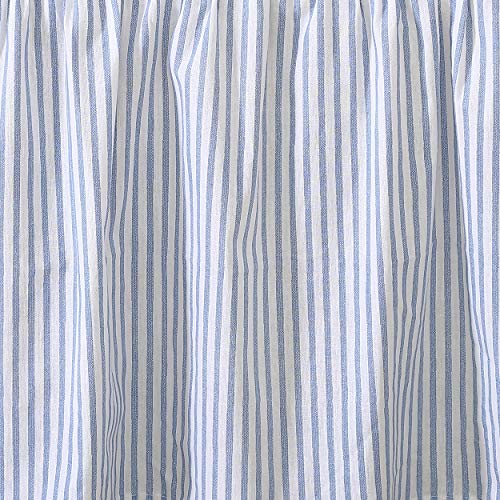 Laura Ashley Cotton Ruffled Bedskirt, Classic Style (Blue, Full) - Image 5