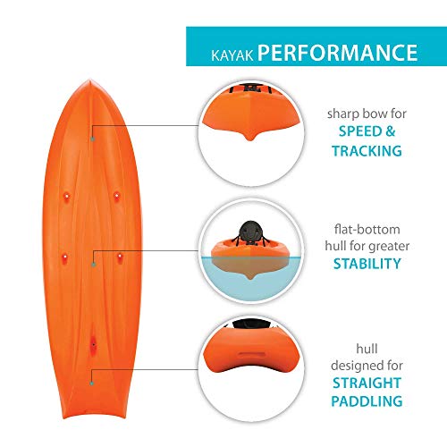 Lifetime Kokanee Sit-On-Top Kayak, Orange, 10'6 - Image 3
