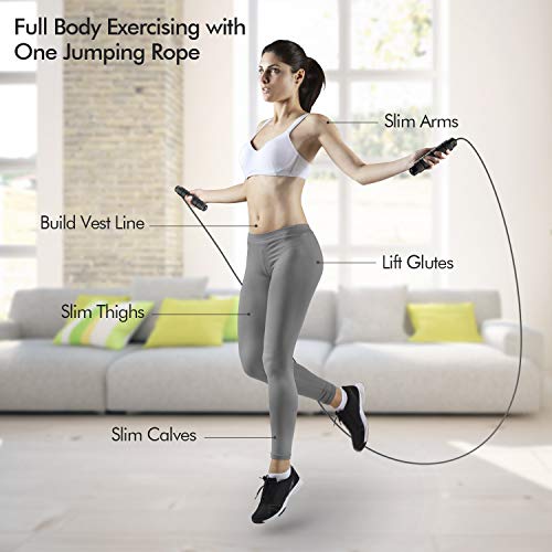 Loocio Tangle-Free Speed Jump Rope with Foam Handles - Image 5