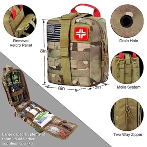LUXMOM 142Pcs Survival and First Aid Kit