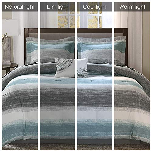 Madison Park Queen Watercolor Coastal Comforter Set - Image 2