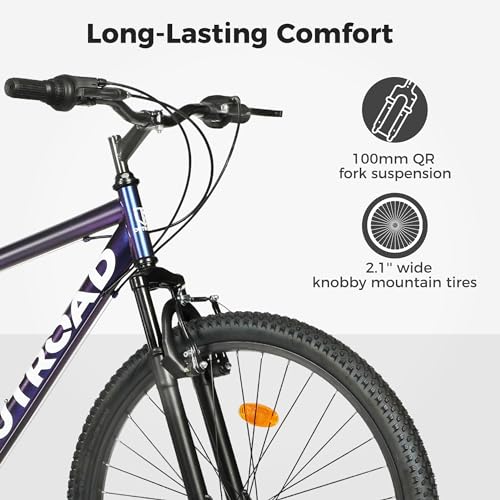 MarKnig 21-Speed Hardtail Mountain Bike, 26-Inch Wheels - Image 2