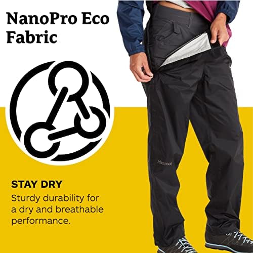 MARMOT PreCip Eco Waterproof Rain Pants - Image 3
