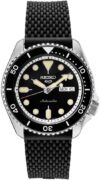 SEIKO Men’s Black Dial Stainless Steel Watch