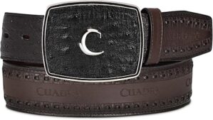 Cuadra Men’s Ostrich Leather Cowboy Belt