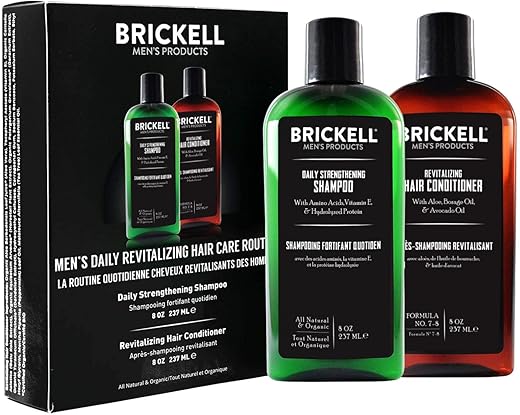 Brickell Men's Daily Revitalizing Hair Care Routine