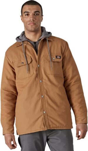 Dickies Men’s Fleece Hooded Duck Jacket