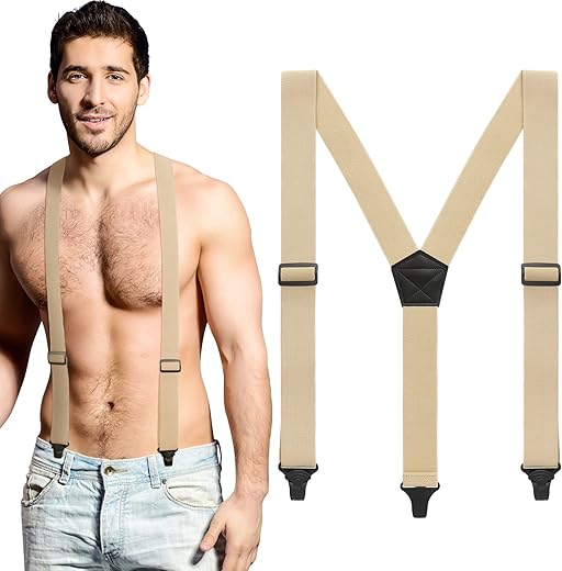 Jiuguva Y Back Hidden Airport Suspenders