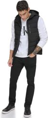 Calvin Klein Men’s Lightweight Packable Hooded Puffer Vest