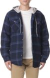 Wrangler Authentics Men’s Quilted Flannel Shirt Jacket