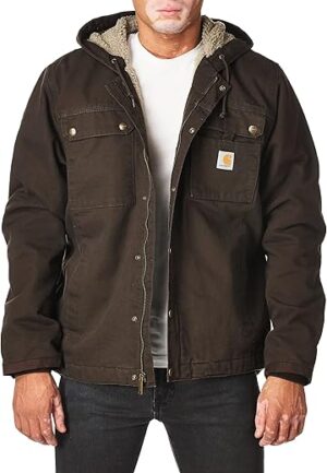 Carhartt Men’s Relaxed Fit Sherpa-Lined Jacket