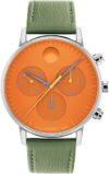 Movado Face Swiss Quartz Leather Watch