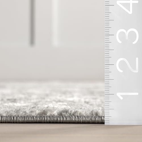 Modern Abstract Grey/Ivory Area Rug, 12x15 - Image 2