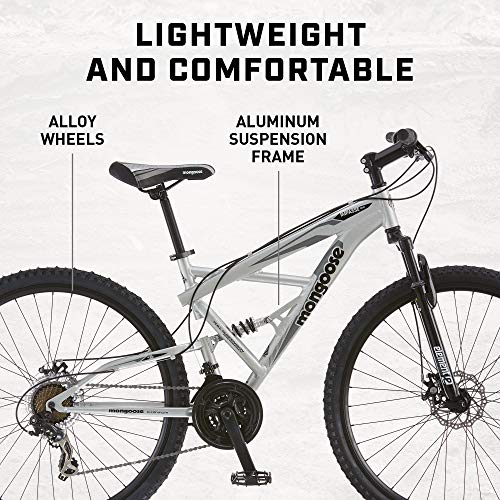 Mongoose Full Suspension 29-Inch Mountain Bike, 21-Speed - Image 2