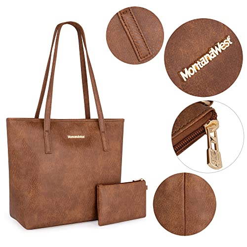 Montana West Tote Vegan Leather Handbag - Image 4