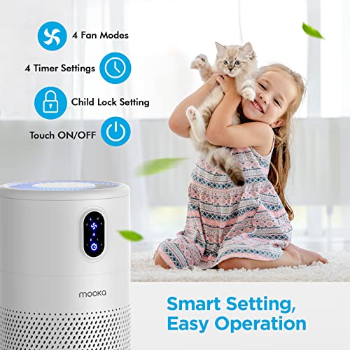 MOOKA Large Room HEPA Air Purifier, Odor Eliminator - Image 5