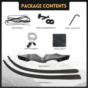 Obert Black Hunter 60″ Takedown Recurve Bow