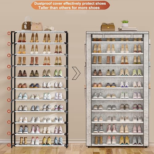 OYREL 10-Tier Tall Shoe Rack, Large Capacity - Image 4