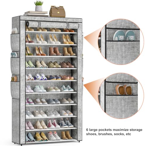 OYREL 10-Tier Tall Shoe Rack, Large Capacity - Image 5