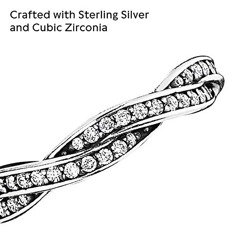 Pandora Sparkling Twisted Lines Ring - Image 4
