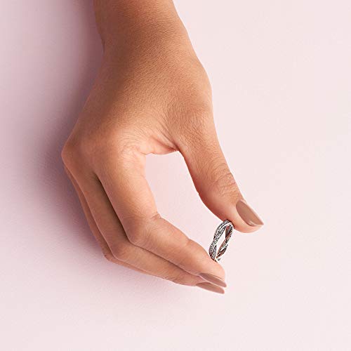 Pandora Sparkling Twisted Lines Ring - Image 5