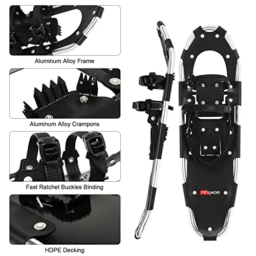 PEXMOR Lightweight Snowshoes with Adjustable Bindings & Bag - Image 2