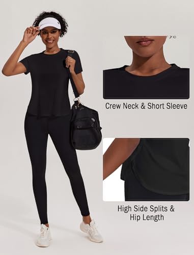 PINSPARK Workout UPF 50+ Short Sleeve Yoga Top - Image 3