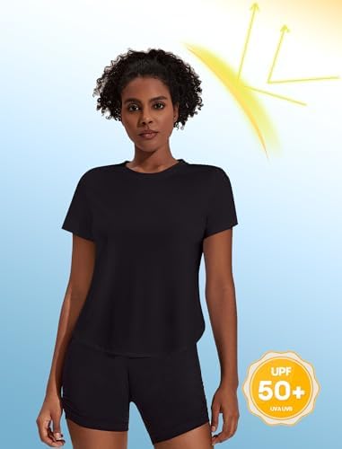 PINSPARK Workout UPF 50+ Short Sleeve Yoga Top - Image 2