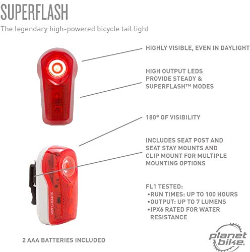 Planet Bike Superflash Bike Tail Light - Image 5