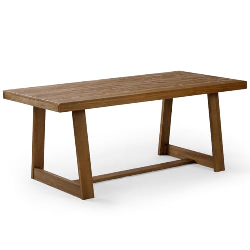 Plank+Beam 72" Solid Wood Rustic Dining Table - Image 3