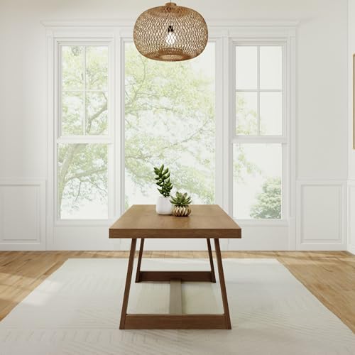 Plank+Beam 72" Solid Wood Rustic Dining Table - Image 2