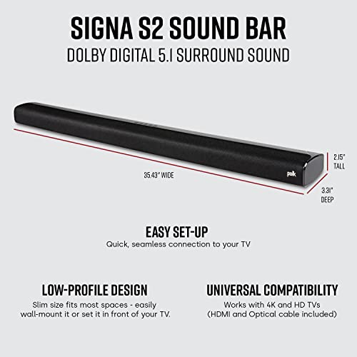 Polk Audio Signa S2 Sound Bar & Subwoofer - Image 2