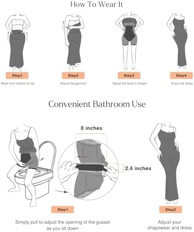 Popilush Shapewear Built-in Bra Dress - Image 4