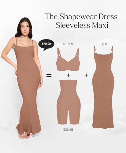 Popilush Shapewear Built-in Bra Dress - Image 2