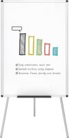 VIZ-PRO Portable Adjustable Whiteboard Easel, 36×24