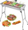 Uten Portable Stainless Steel Folding BBQ Grill