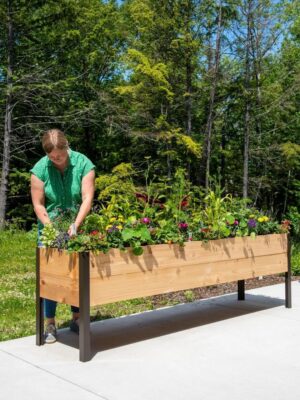Gardener’s Supply Company Raised Cedar Garden Bed Planter Box