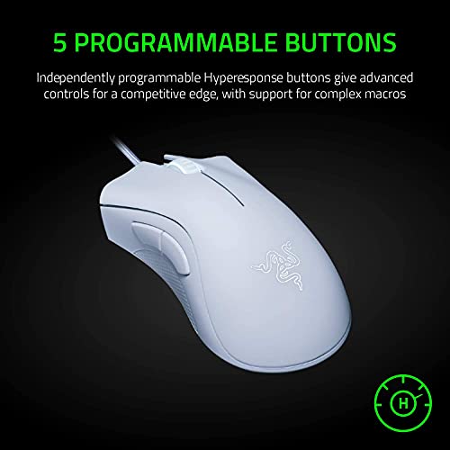 Razer DeathAdder Essential Gaming Mouse, White - Image 3
