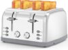 LAINSTEN Retro 4-Slice Stainless Steel Toaster