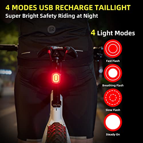 ROCKBROS Smart Brake Sensing USB Rechargeable Bike Light - Image 3