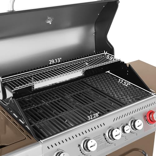 Royal Gourmet 5-Burner Propane BBQ Grill with Rotisserie - Image 4