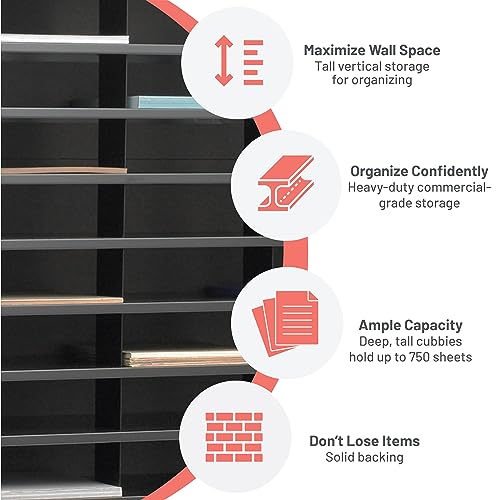 Safco E-Z Stor 72-Slot Paper Organizer - Image 4