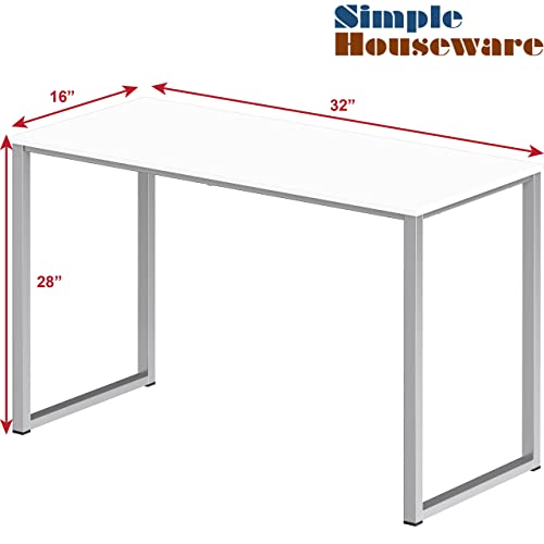SHW Home Office 32-Inch White Desk - Image 3