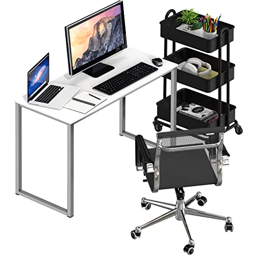 SHW Home Office 32-Inch White Desk - Image 4