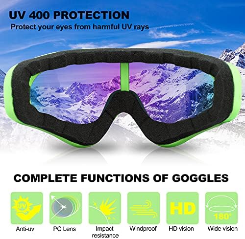 SixYard 3 Pack Ski & Motorcycle Goggles - Image 5