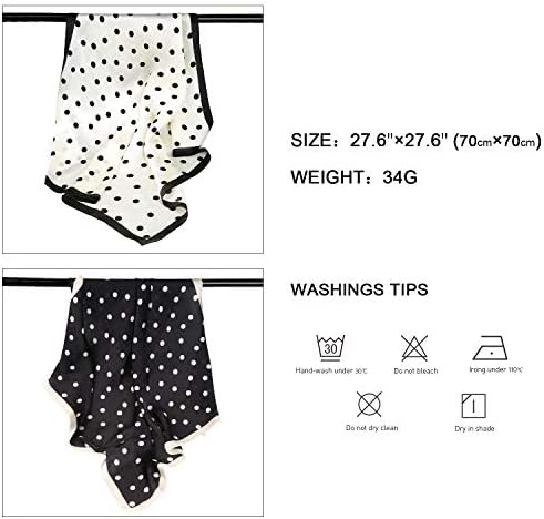 SOJOS Vintage Bandanas Square Polka Dot Scarf - Image 3